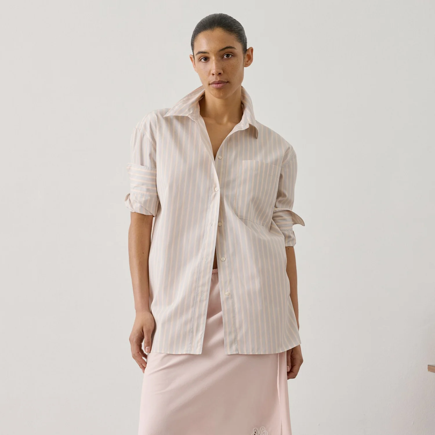 Soeur CARLOTTA SHIRT, Orange/Grey - Image 3