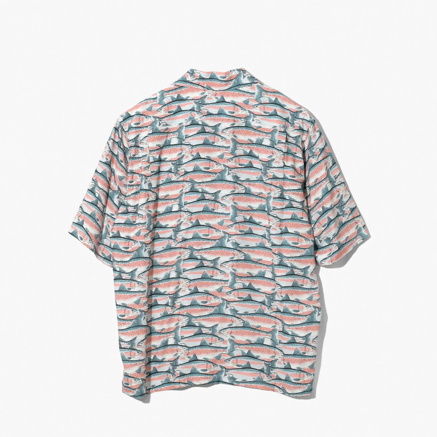 South2 West8 S/S OPEN COLLAR SHIRT, Blue - Image 2