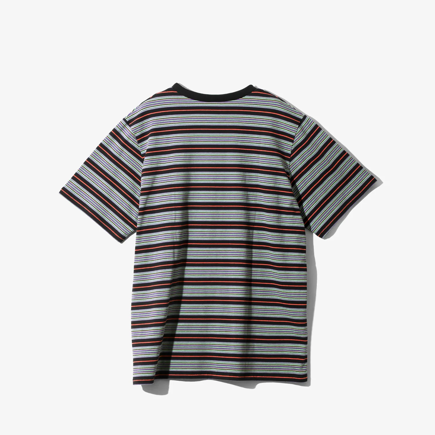 South2 West8 S/S ROUND POCKET TEE, Stripe Black - Image 2