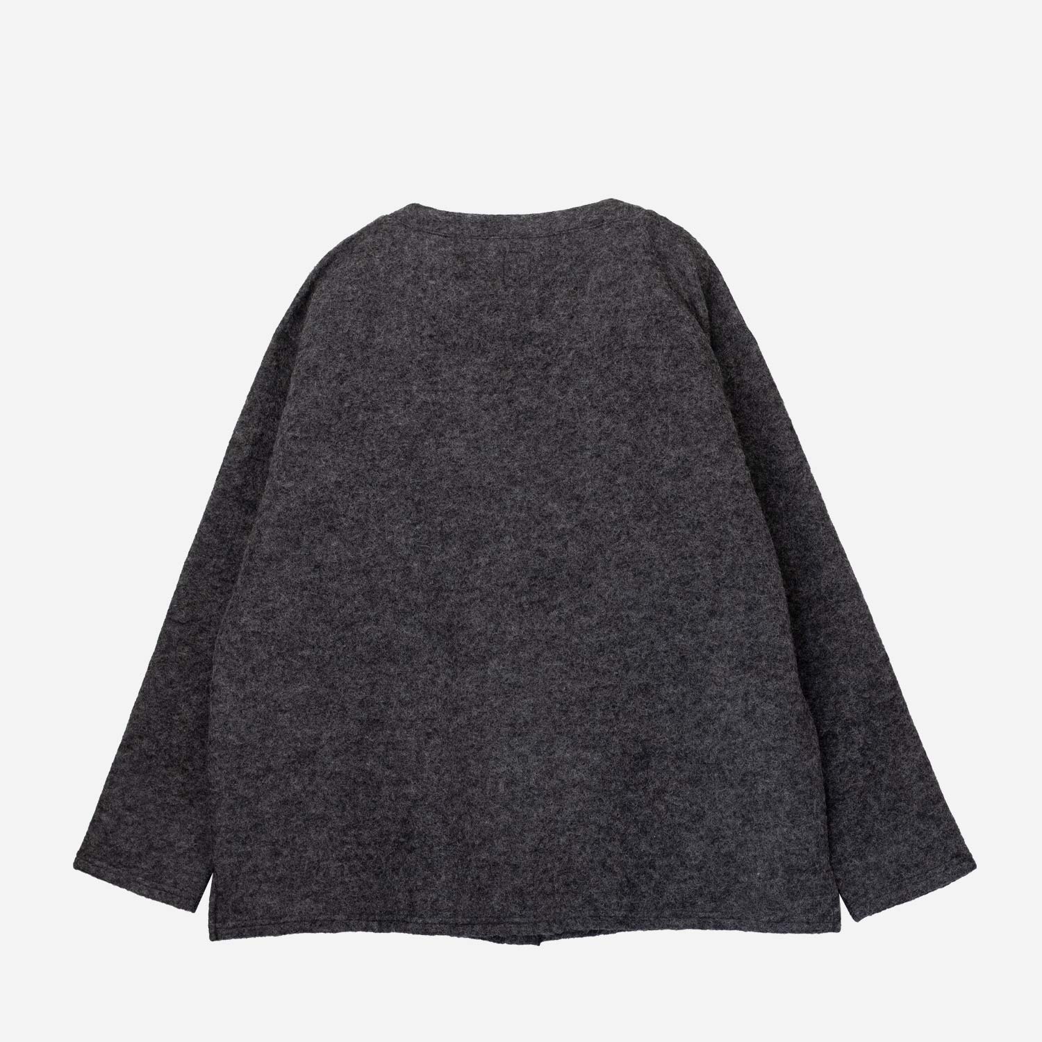 South2 West8 S.S. V NECK CARDIGAN, Charcoal - Image 4