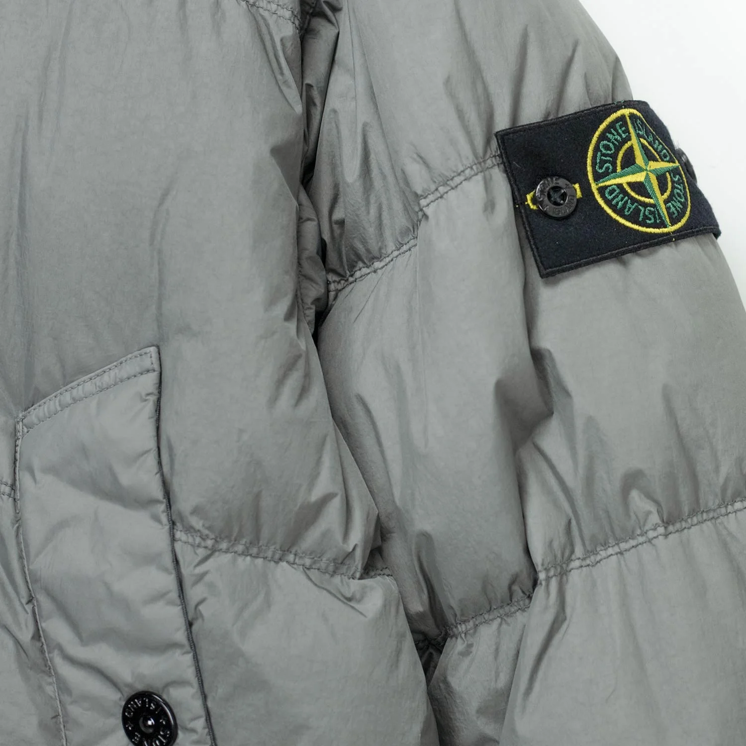 Stone Island 4100010 BOMBER DOWN JACKET, Cement - Image 3