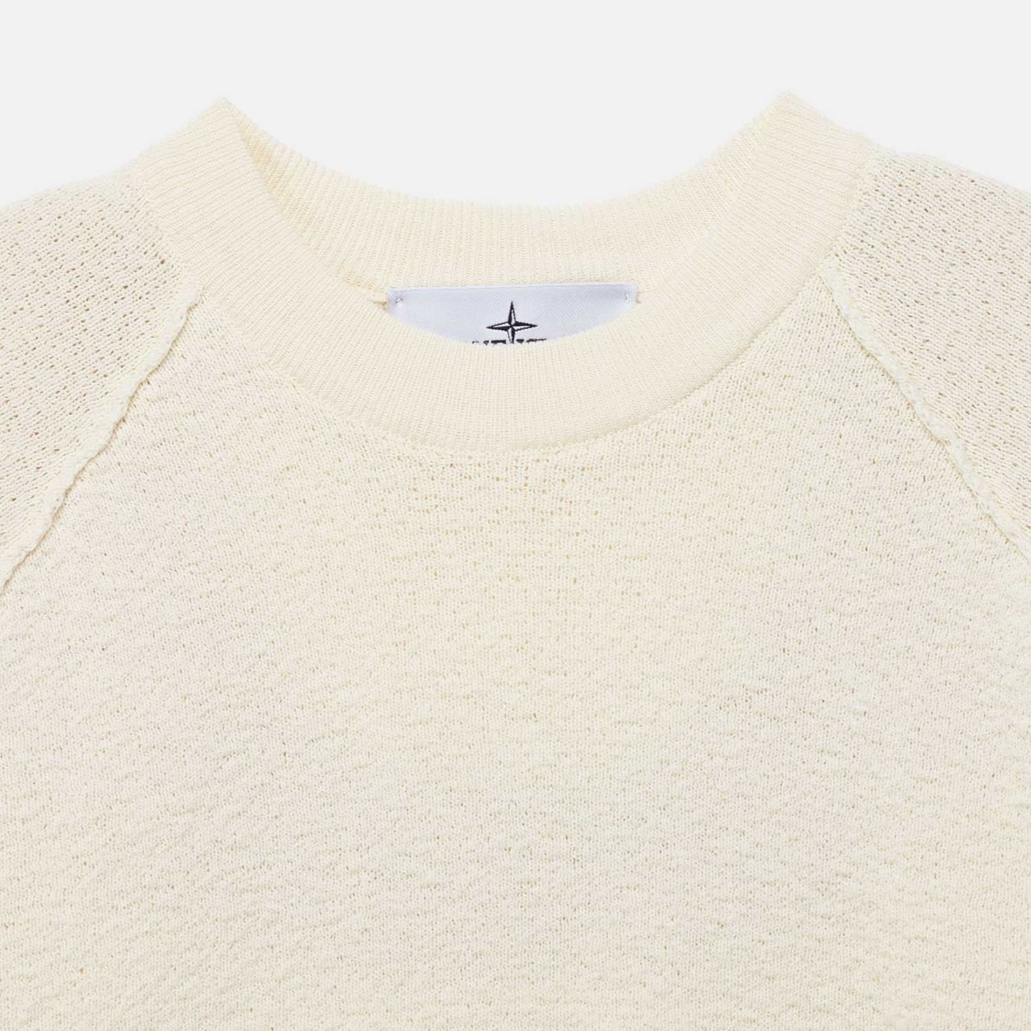 Stone Island 5100020 CREWNECK KNIT, Ivory - Image 3