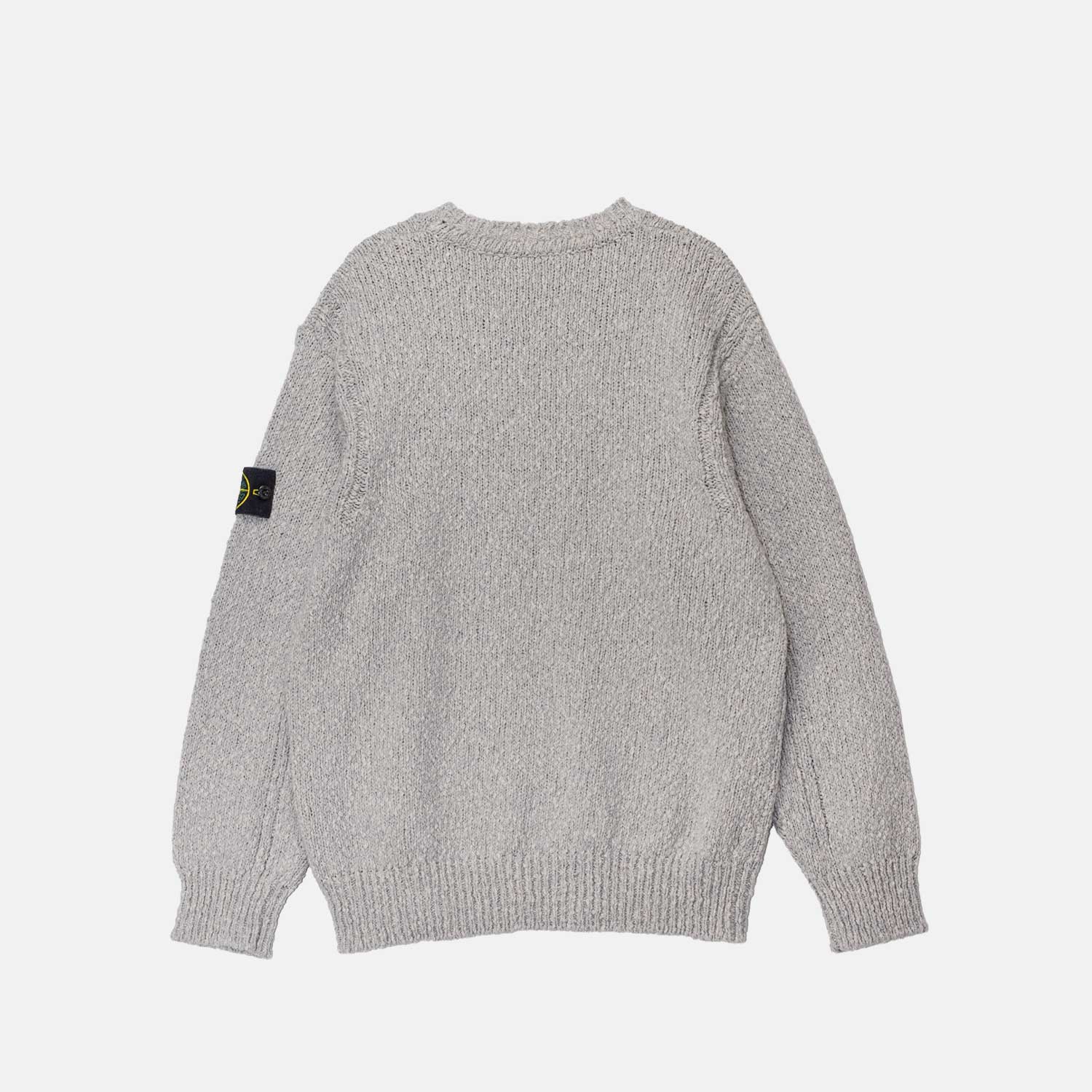 Stone Island 5100025 CREWNECK KNIT, Pearl Grey - Image 2