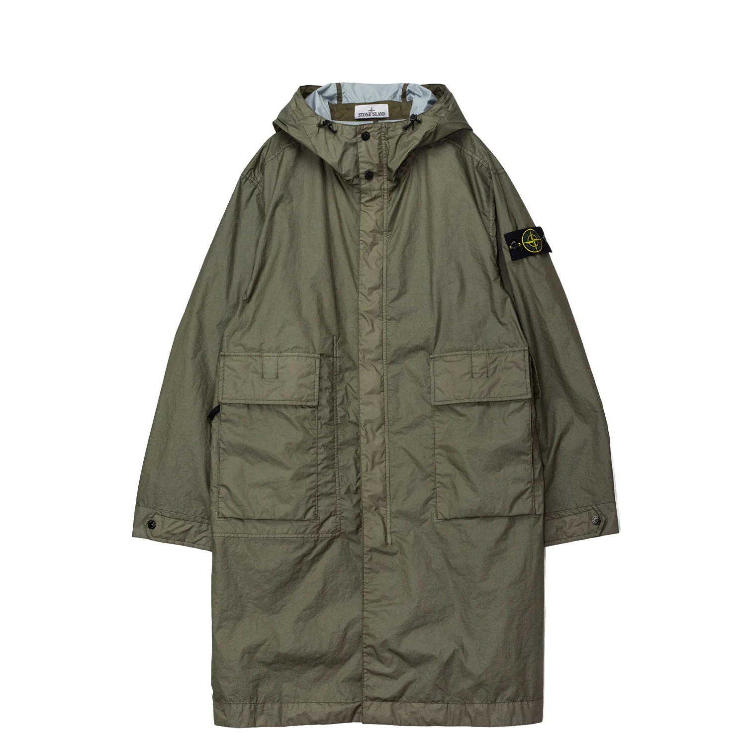 Stone Island 7100001 LONG PARKA, Military Green