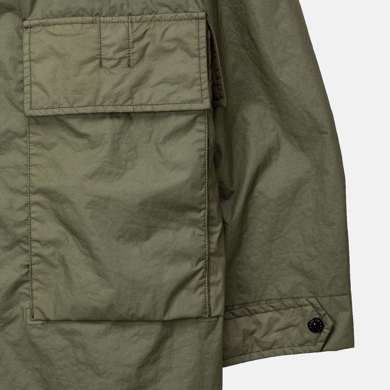 Stone Island 7100001 LONG PARKA, Military Green - Image 3