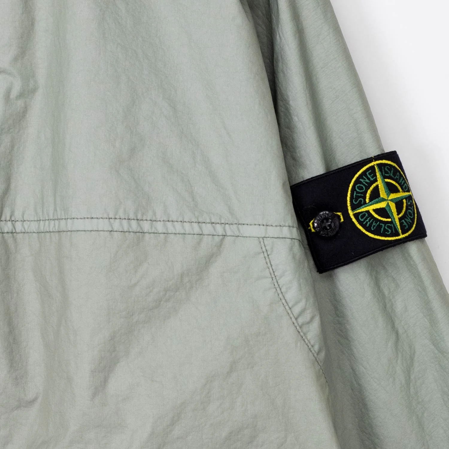Stone Island 4100004 MEMBRANE 3L TC SHORT PARKA ARMY, Sage Green - Image 2