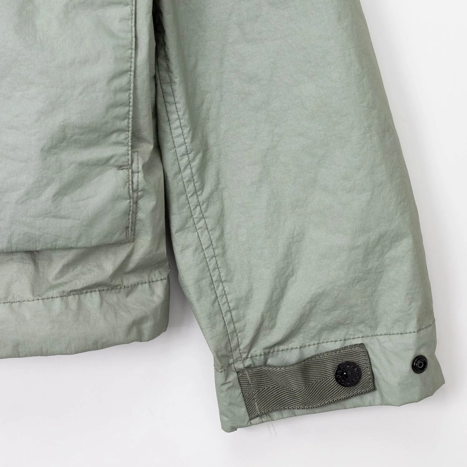Stone Island 4100004 MEMBRANE 3L TC SHORT PARKA ARMY, Sage Green - Image 4