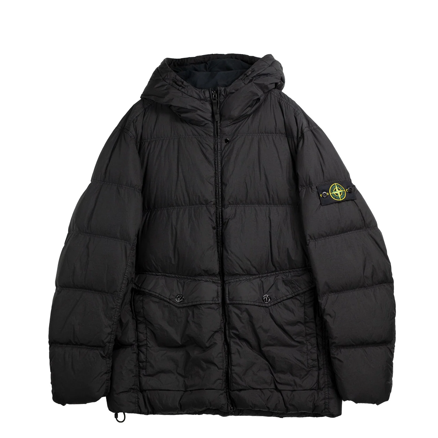Stone Island 4100011 SHORT PARKA, Black