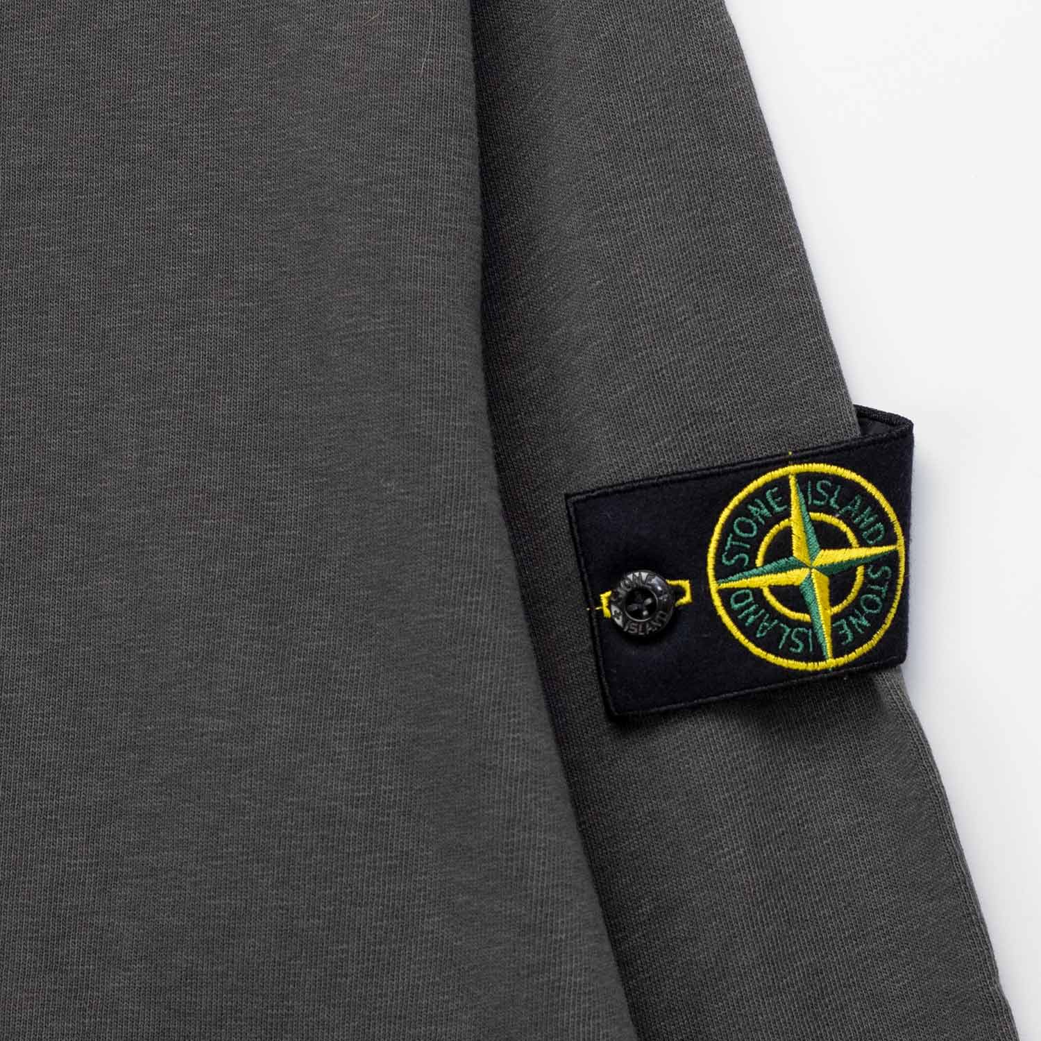 Stone Island 6100033 ZIP UP CARDIGAN, Charcoal - Image 4