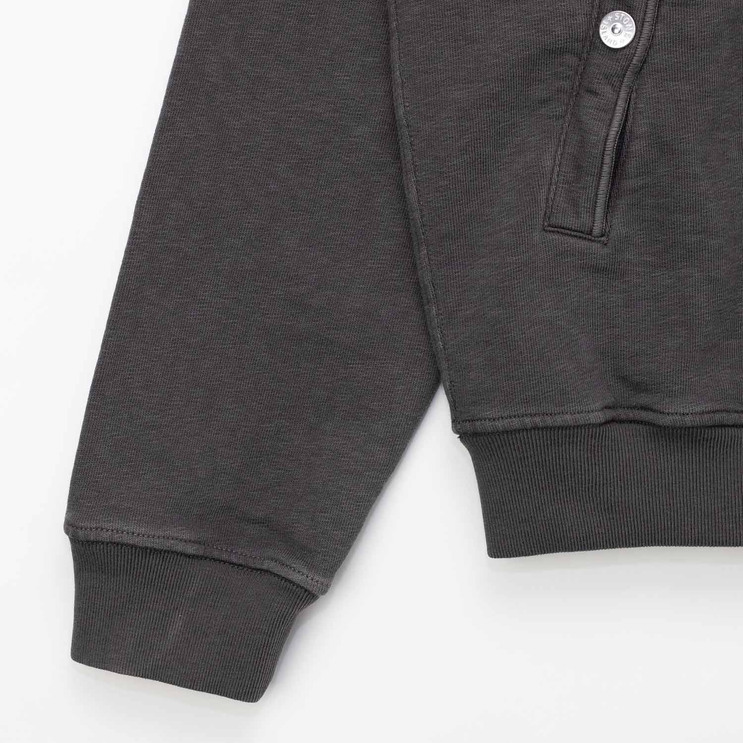Stone Island 6100033 ZIP UP CARDIGAN, Charcoal - Image 5