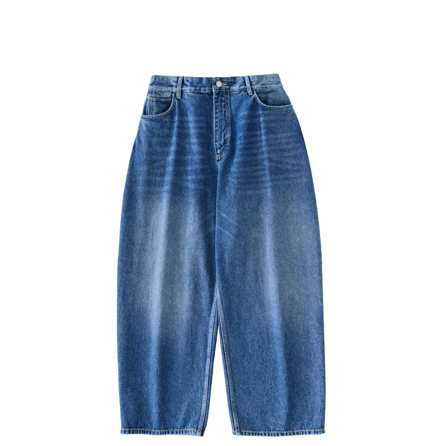 Studio Nicholson PAOLO DENIM PANT, Worn Wash Indigo