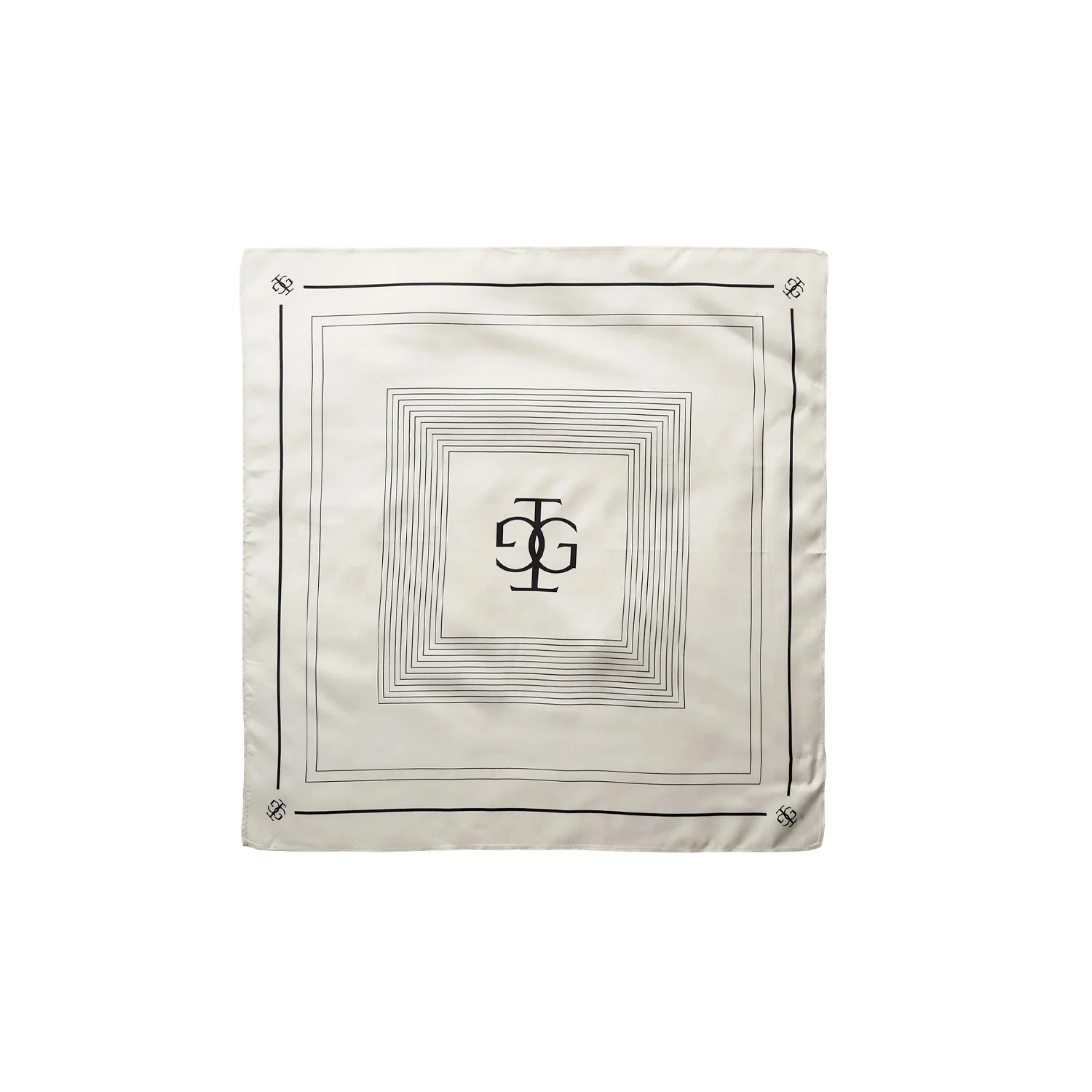 The Garment TG SILK SCARF, Cream/Black