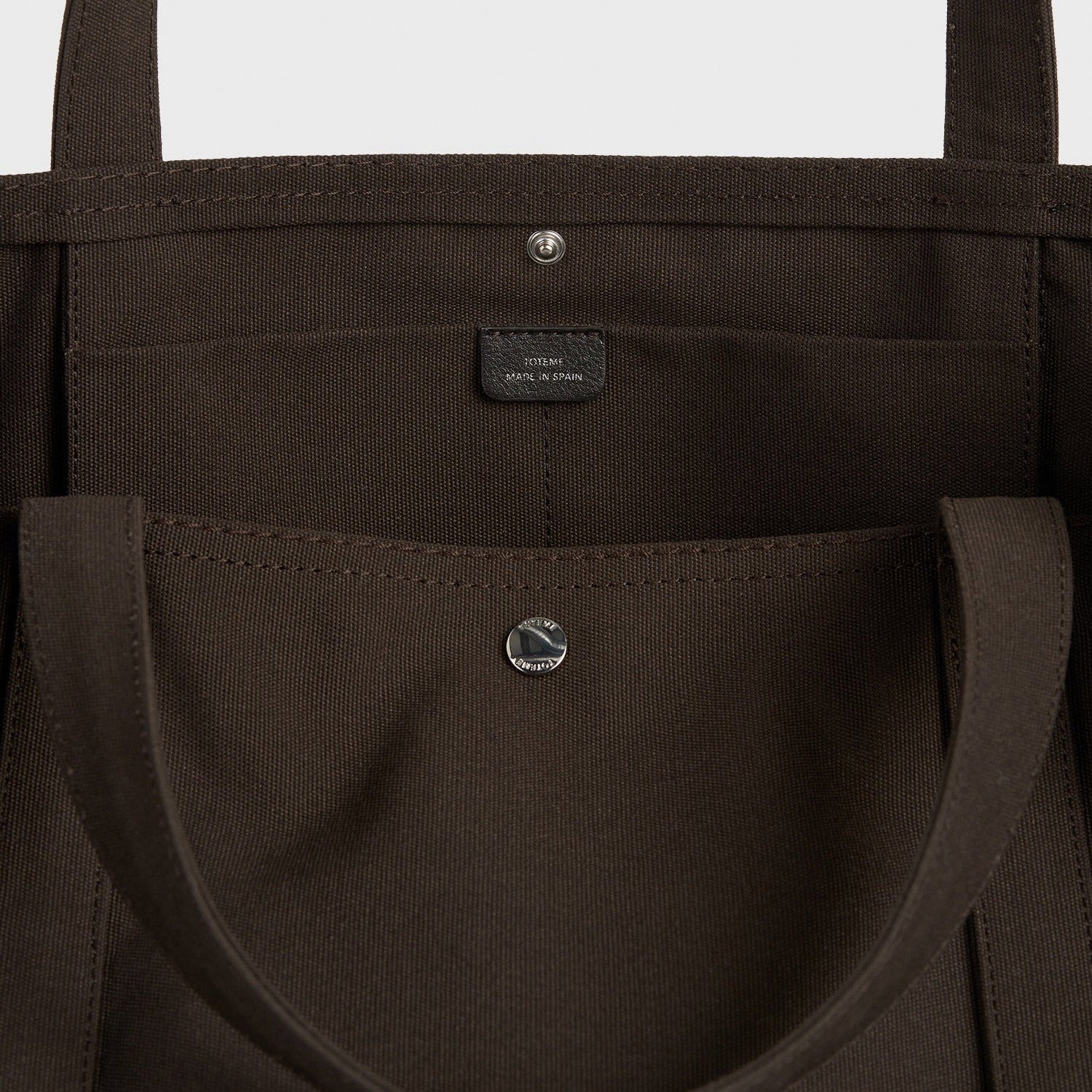 TOTEME BEACH TOTE, Dark Brown - Image 3