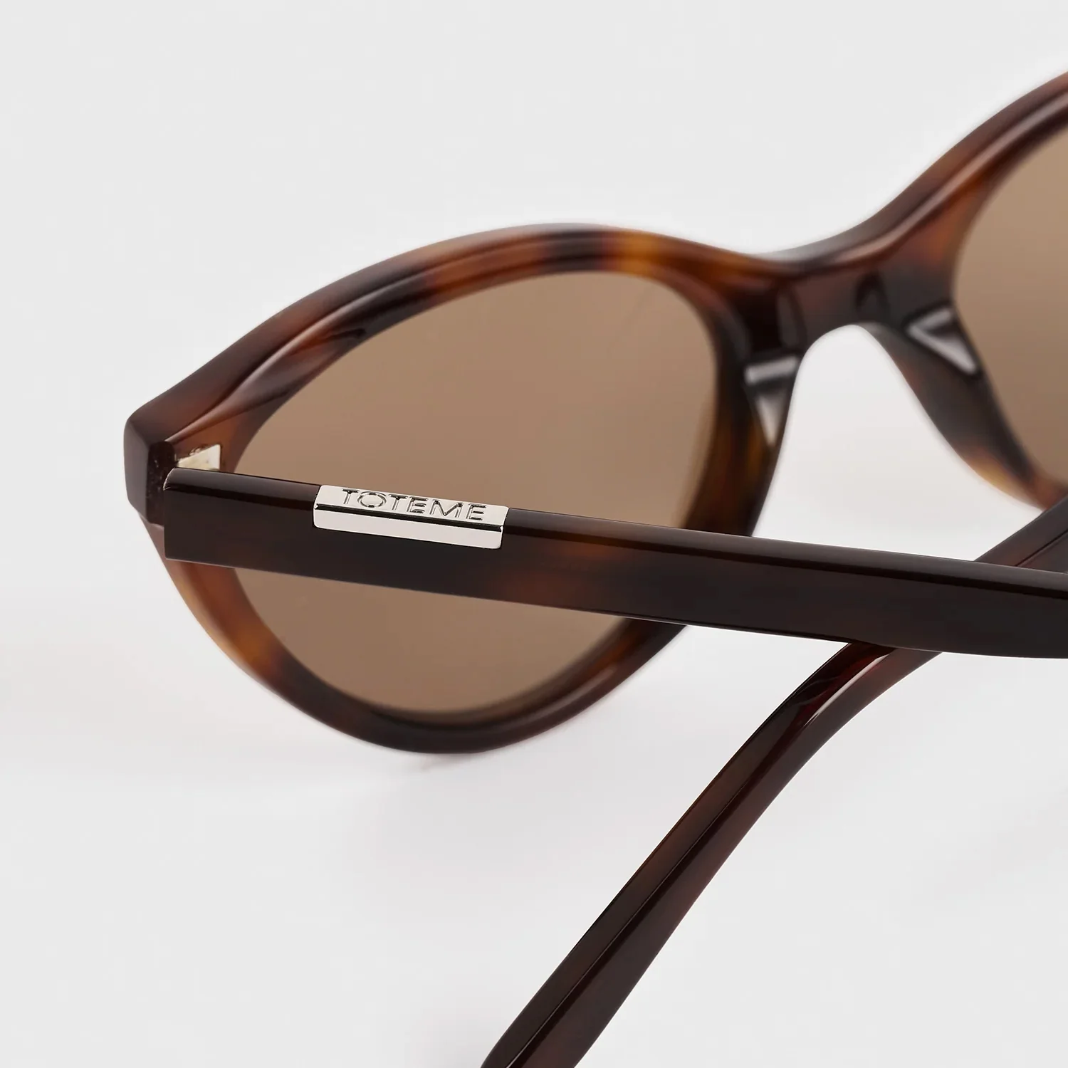 TOTEME CATEYE SUNGLASSES, Dark Havana - Image 3