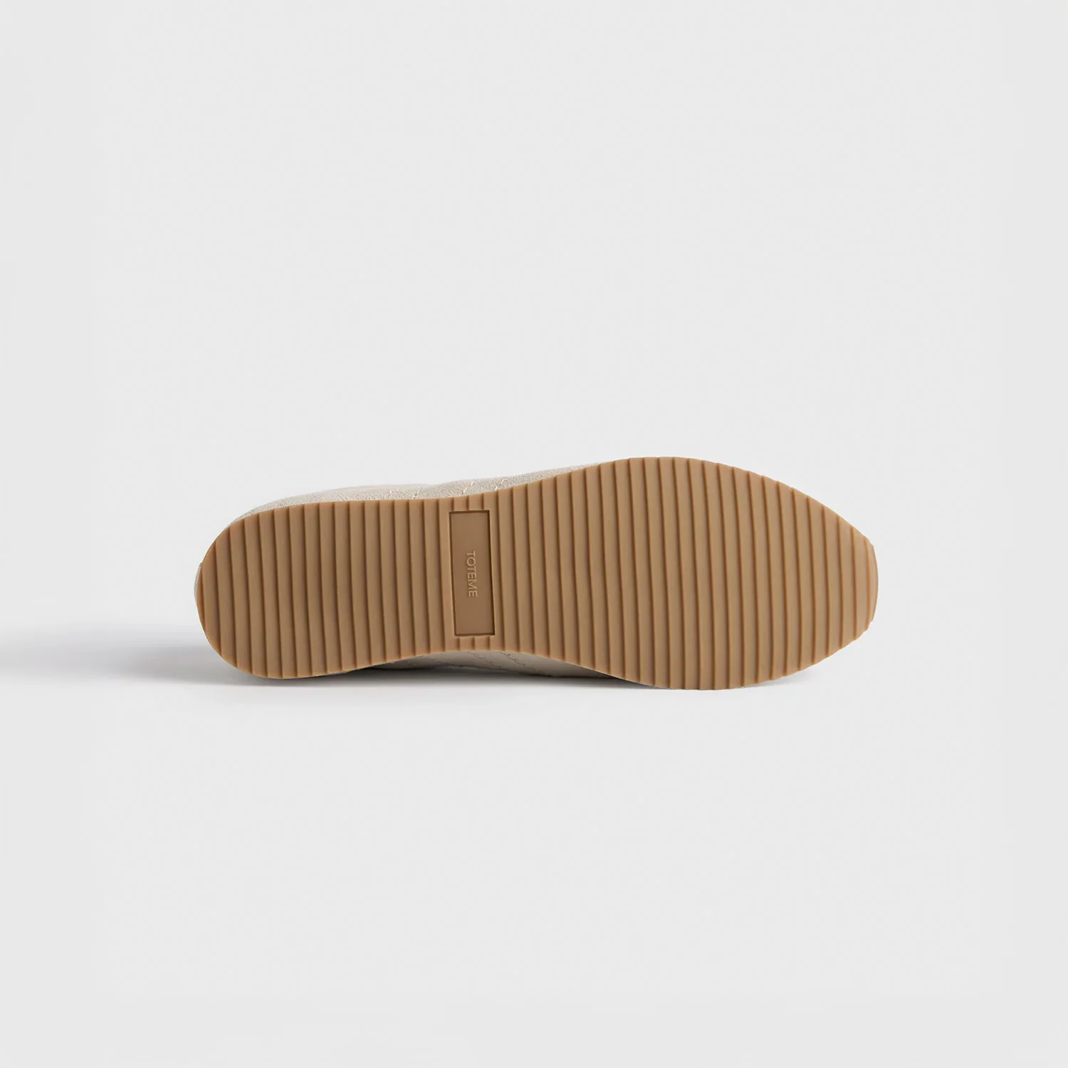 TOTEME FLEX SUEDE SNEAKERS, Stone - Image 5