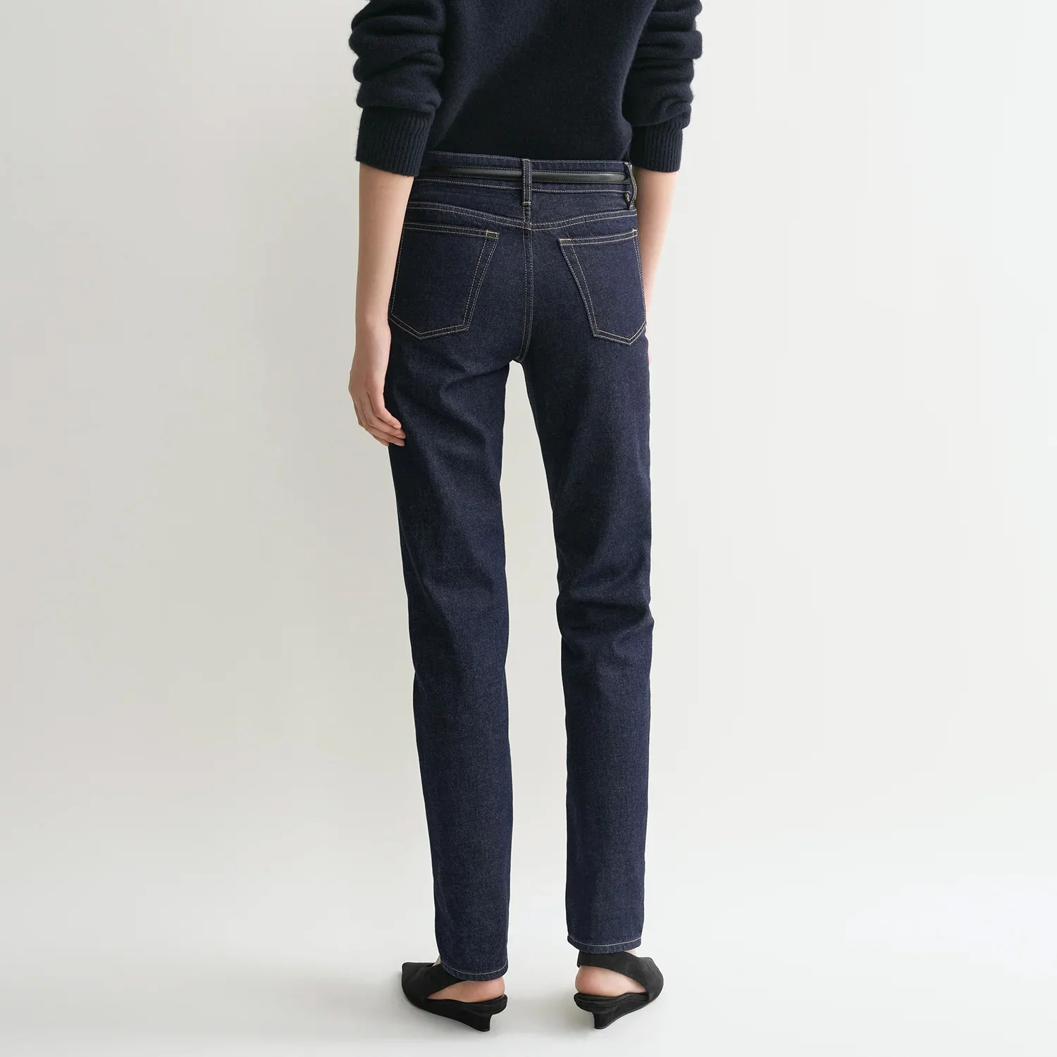 TOTEME LOW TAPER DENIM, Slate - Image 3