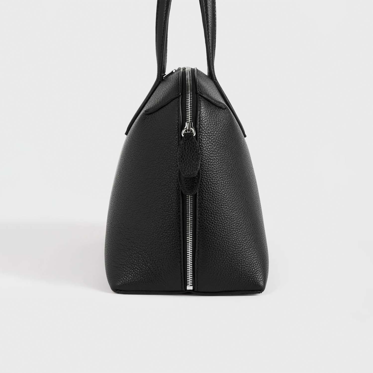 TOTEME MEDIUM GRAINED-LEATHER DAY TOTE, Black - Image 3