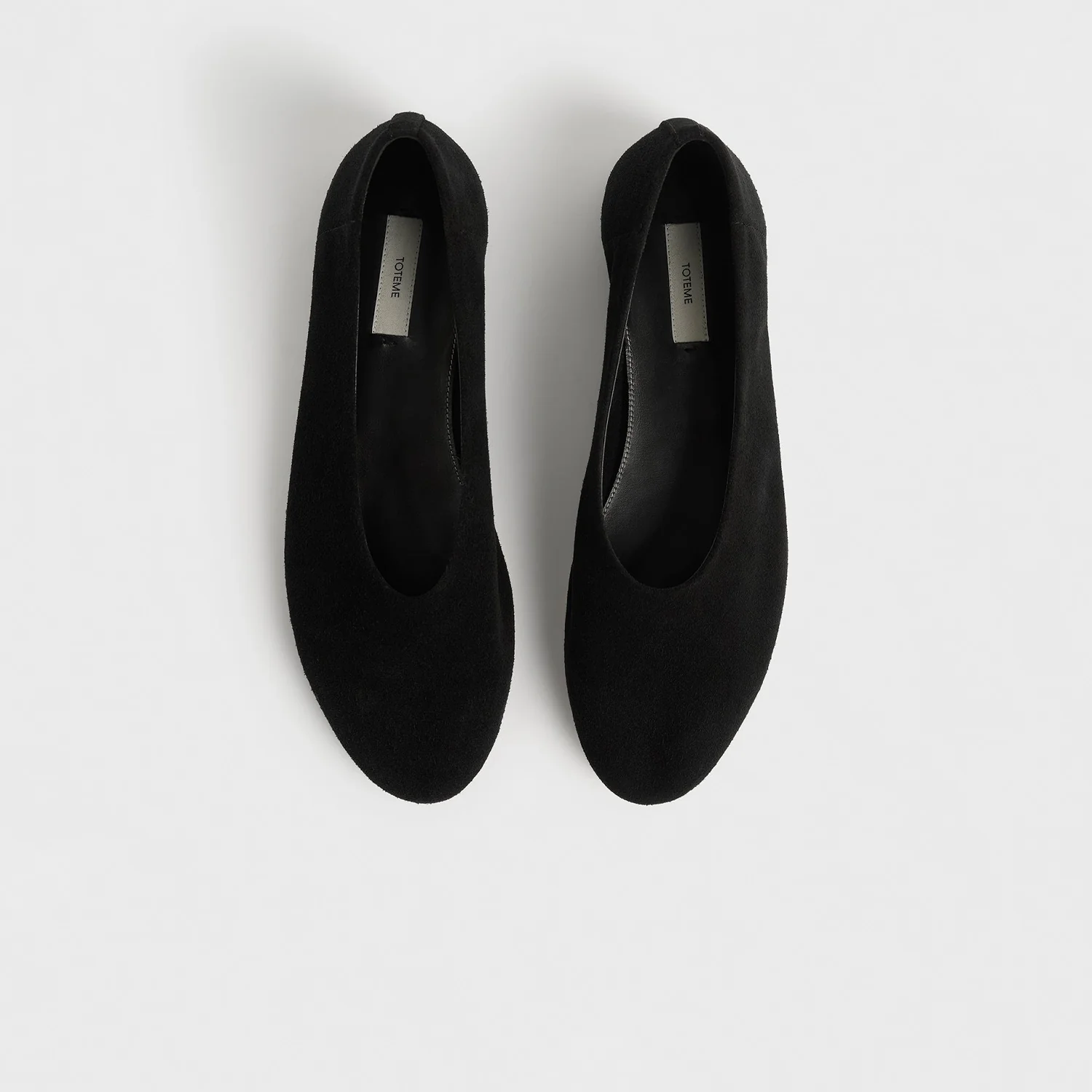 TOTEME SLIP SUEDE BALLERINAS, Black - Image 3