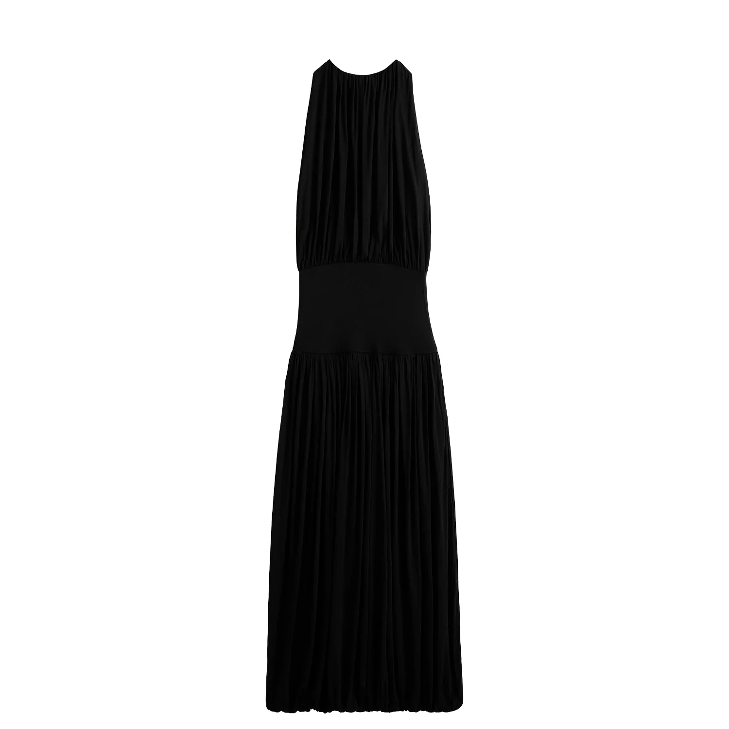 TOTEME SOFT GATHERED DRESS, Black