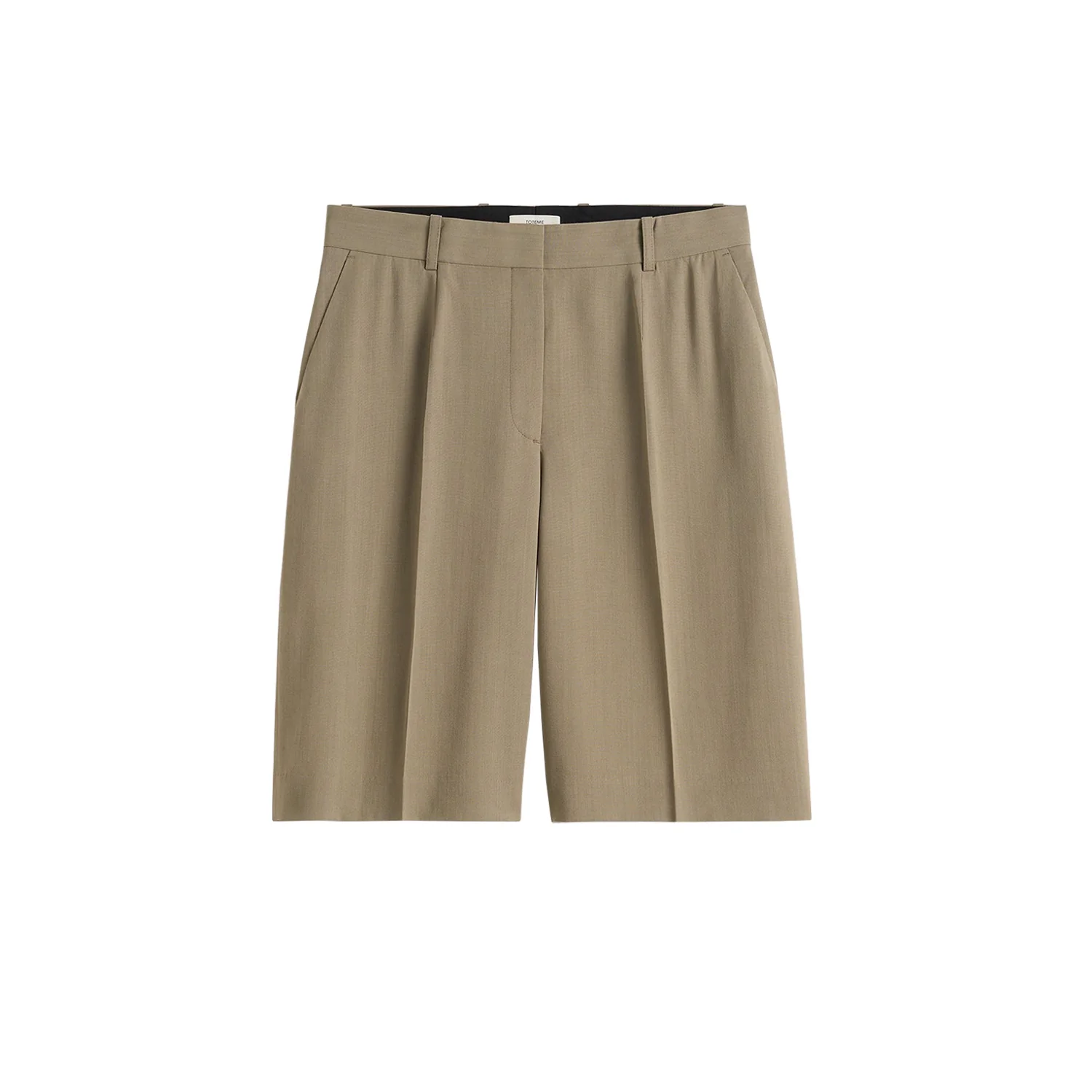 TOTEME WIDE FLUID SHORTS, Taupe