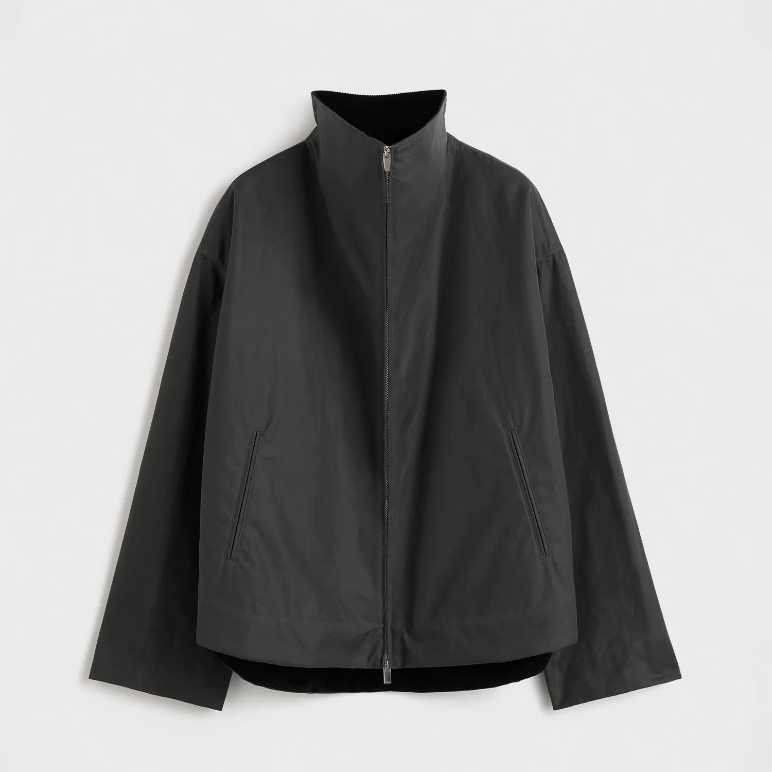 TOTEME ZIPPED COUNTRY JACKET, Washed Black - Image 2
