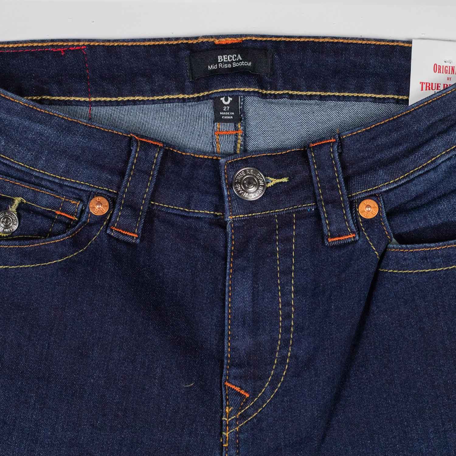 True Religion BECCA MID RISE BOOTCUT JEAN, Muddy Waters - Image 3