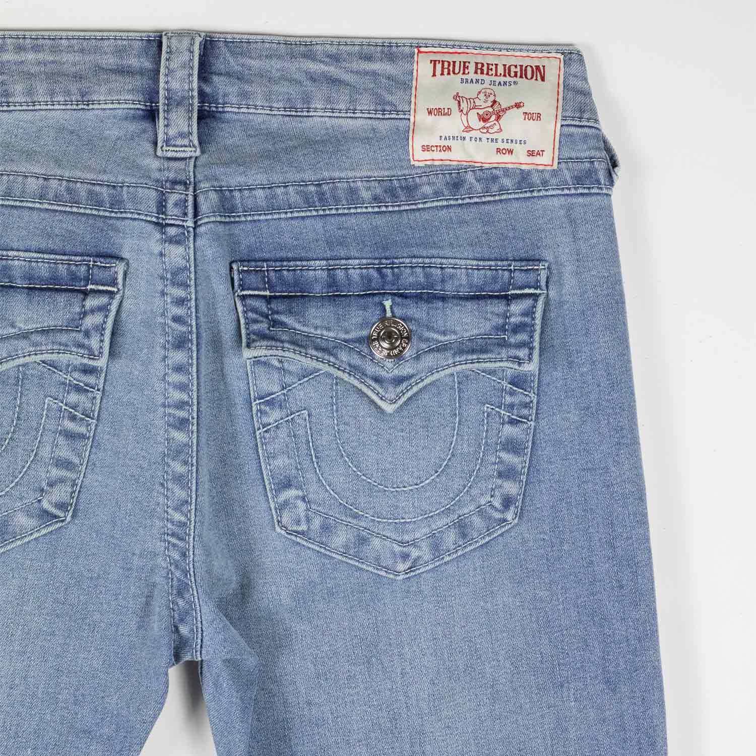 True Religion JOEY LOW RISE FLARE JEAN, Peak Spot - Image 3