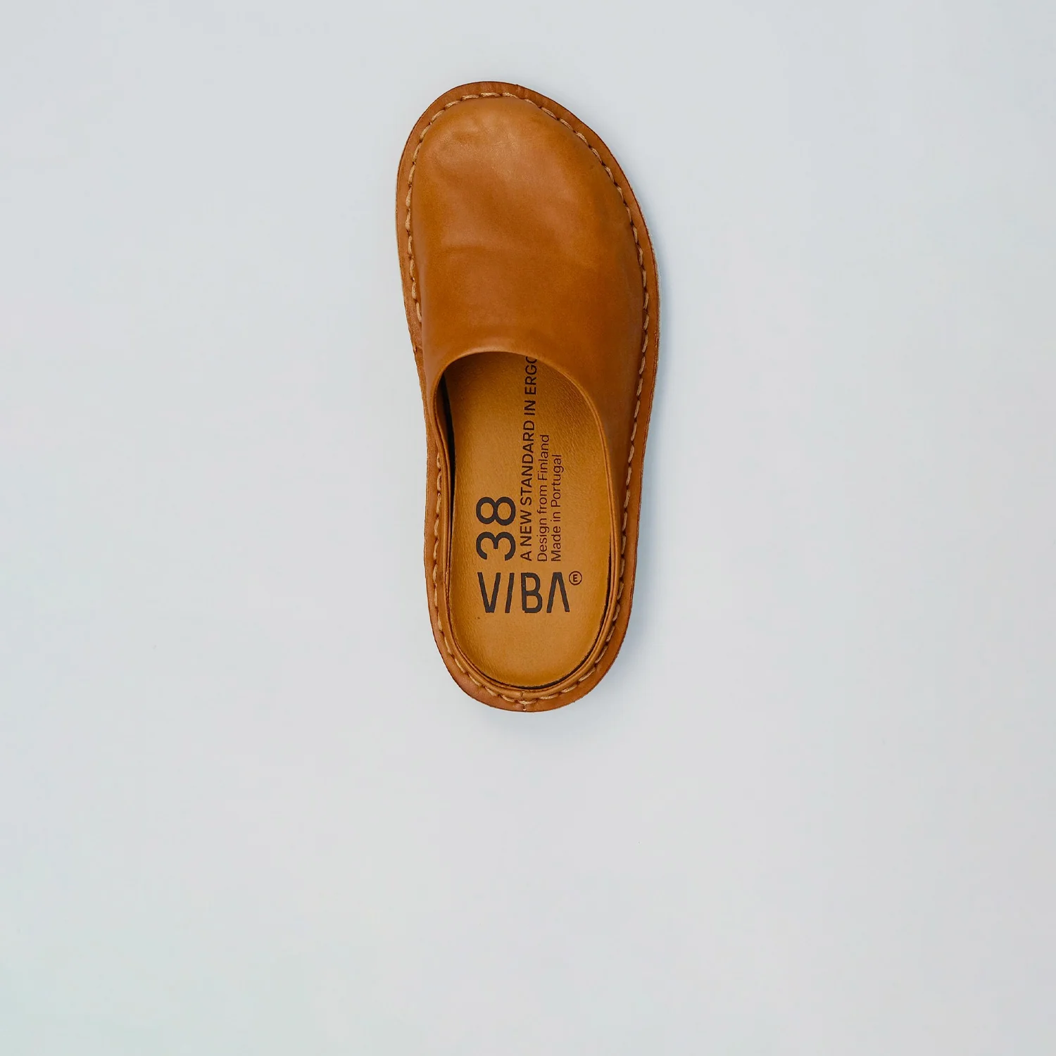 VIBAe ROMA LEATHER, Cognac Brown - Image 3